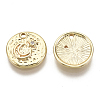 Brass Micro Pave Cubic Zirconia Charms KK-R136-042-NF-2