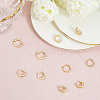 5 Piars 5 Style Brass Micro Pave Clear Cubic Zirconia Hoop Earrings EJEW-BBC0001-99-3