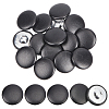 30Pcs Imitation Leather Snap Bottons BUTT-NB0001-90E-1