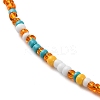 Glass Beaded Necklace NJEW-Z029-05G-2