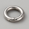 316 Stainless Steel Spring Gate Rings STAS-WH0033-35A-2