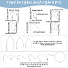 304 Stainless Steel & 316 Surgical Stainless Steel Earring Hooks & Earring Hooks & Jump Rings STAS-UN0002-89P-3
