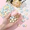 60Pcs 2 Colors Opaque Resin Cabochons RESI-SC0036-45-4