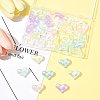 40Pcs UV Plating Rainbow Iridescent Acrylic Beads OACR-FS0002-25-8