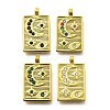 304 Stainless Steel Rhinestone Pendants STAS-M109-14G-1