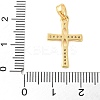 Brass Micro Pave Cubic Zirconia Pendants KK-U056-51G-3