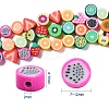 100Pcs Handmade Polymer Clay Fruit Theme Beads DIY-YW0002-40-4
