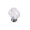 Aluminum Alloy & K9 Crystal Glass Skull Drawer Knob SKUL-PW0001-076B-1