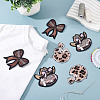6Pcs 3 Styles Polyester Embroidery Sew on Appliques PATC-FG0002-63-4