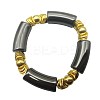 Fashionable Women's Chunky Curved Acrylic Tube Beads Stretch Bracelets AP8792-8-1