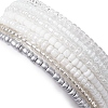 7Pcs 7 Styles Galss Stretch Bracelets BJEW-JB10384-5