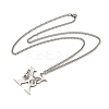 201 Stainless Steel Necklaces NJEW-Q336-01X-P-2