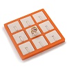 Resin Artificial Marble Finger Rings Display Tray LS-AJEW-I048-02-2