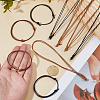 24Pcs 4 Styles Adjustable Waxed Polyester Cord Bracelet & Necklace Making Findings Kits MAK-DC0001-01-3
