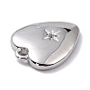 Brass Micro Pave Cubic Zirconia Charms LS-ZIRC-I054-14P-03-2