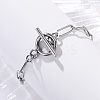 Tarnish Resistant 304 Stainless Steel Paperclip Chain Bracelets X-BJEW-JB04967-2