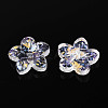 Baking Paint Transparent Glass Beads DGLA-N014-08-4