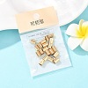 SHEGRACE Brass Cord Ends XGRPCP963-266G-6