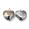 Imitation Jade Glass Pendants KK-Q777-01G-05-1
