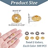200Pcs 2 Colors Tibetan Style Alloy Beads FIND-AR0004-83-2