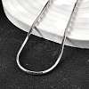 2MM 304 Stainless Steel Snake Chain Necklaces for Women Men STAS-V011-04D-P-2