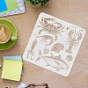 Plastic Reusable Drawing Painting Stencils Templates DIY-WH0172-496-3