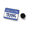 Rectangle with Word Aolly Brooch LS-X-JEWB-M024-03B-A-3