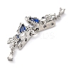 Brass Micro Pave Cubic Zirconia Slide Charms KK-G503-37P-02-2