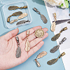12Pcs 3 Colors Alloy Cord Ends FIND-GF0009-09-3