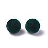 Flocky Acrylic Beads OACR-L011-C-14-2