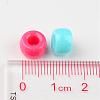Opaque Acrylic European Large Hole Beads X-PL338-4