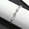 304 Stainless Steel Link Bracelets BJEW-Z132-01P-1
