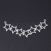 Non-Tarnish 201 Stainless Steel Laser Cut Pendants STAS-S105-T884-1-1