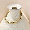 Rack Plating Brass Round Beaded Slider Bracelet for Women BJEW-B066-01A-01-3