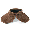 1Pc Women Straw Floppy Wide Brim Sun Hat AJEW-TA0002-59B-2