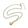 Ion Plating(IP) 304 Stainless Steel Pendant Necklace NJEW-K255-22G-4