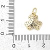 Rack Plating Brass Micro Pave Cubic Zirconia Pendants KK-H509-23G-01-3