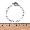 Tarnish Resistant 304 Stainless Steel Paperclip Chain Bracelets BJEW-JB04967-4