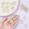 20Pcs 2 Style Brass Filigree Joiners KK-BC0011-66-3