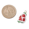 Glass Seed Beaded Fruit Pendants PALLOY-MZ00894-01-2