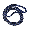Dyed Imitation Tiger Eye Glass Beads Strands GLAA-H040-02A-2