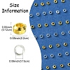 1200Pcs 2 Colors Brass Crimp Beads KK-FS0001-38-4