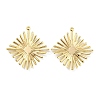 Brass Pendants X-KK-L208-13G-1