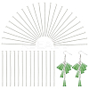 1000Pcs 304 Stainless Steel Flat Head Pins STAS-UN0054-05-1