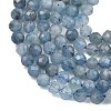 Natural Devil Blue Aquamarine Beads Strands G-NH0073-B01-4mm-4