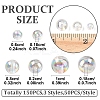 150Pcs 3 Styles Transparent Acrylic Beads MACR-YW0003-96B-2