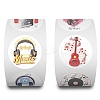 PVC Waterproof Musical Instruments Sticker Rolls PW-WG29344-01-3