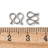 304 Stainless Steel S-Hook Clasps STAS-Z124-04E-P-3