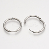 201 Stainless Steel Huggie Hoop Earrings EJEW-T005-JN155-20-2