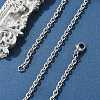 Tarnish Resistant 304 Stainless Steel Cable Chain Necklace Making STAS-P045-02P-1
